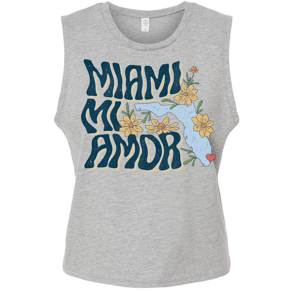 Miami mi Amor Florida Cropped Tank