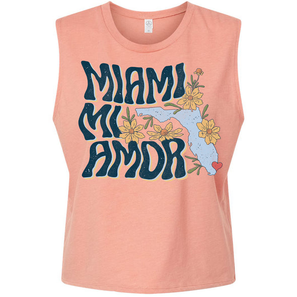 Miami mi Amor Florida Cropped Tank