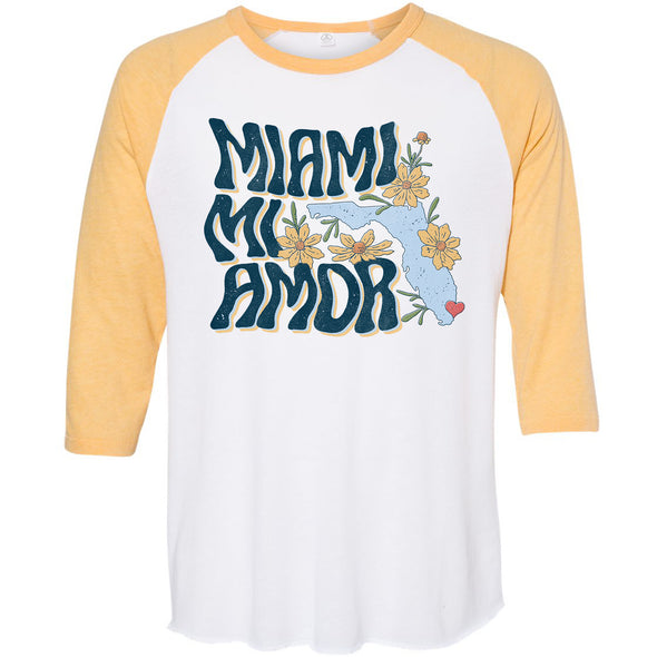 Miami mi Amor Florida Baseball Tee