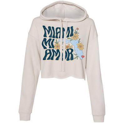 Miami mi Amor Florida Cropped Hoodie