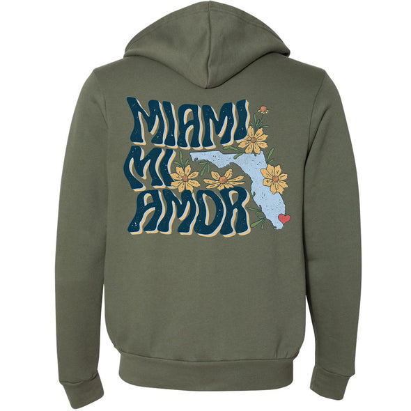 Miami mi Amor Florida Zipper Hoodie