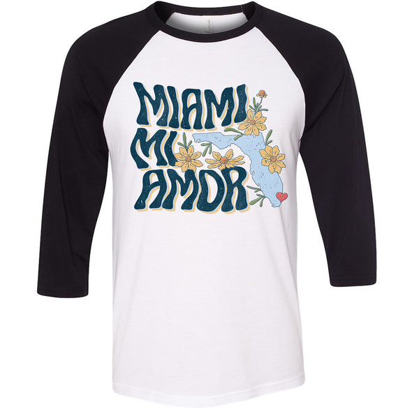 Miami mi Amor Florida Baseball Tee