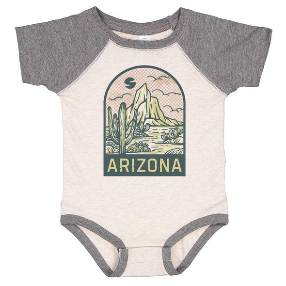 Arizona Desert Baseball Baby Onesie-CA LIMITED