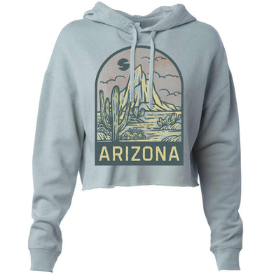 Arizona Desert Cropped Hoodie-CA LIMITED