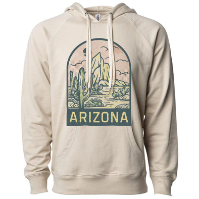 Arizona Desert Raglan Hoodie-CA LIMITED