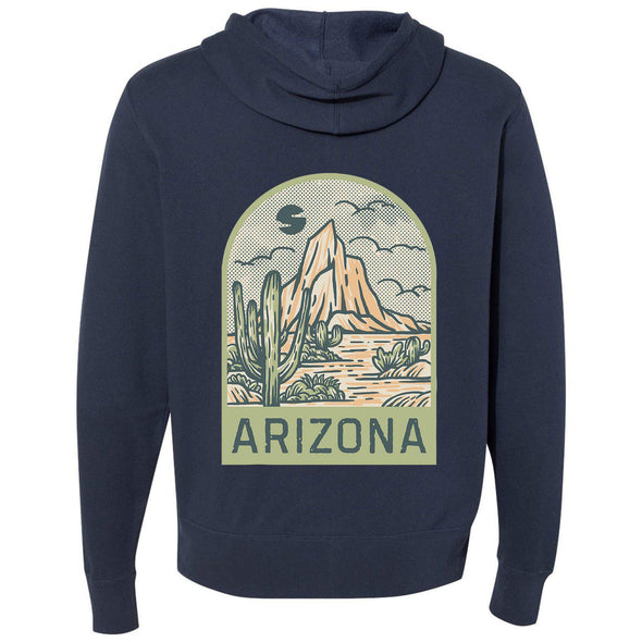 Arizona Desert Zipper Hoodie-CA LIMITED