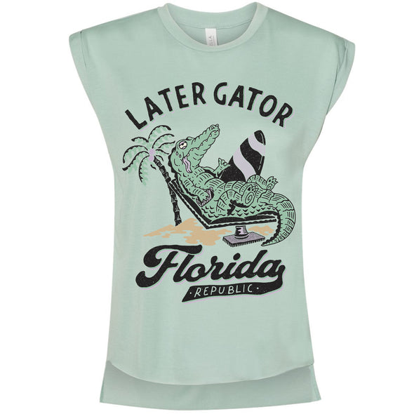 Later Gator Florida Rolled Sleeve Tank