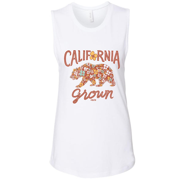 Bear Poppy Blossom Muscle Tank-CA LIMITED