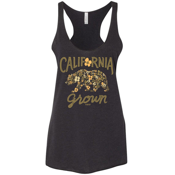 Bear Poppy Blossom Racerback Tank-CA LIMITED