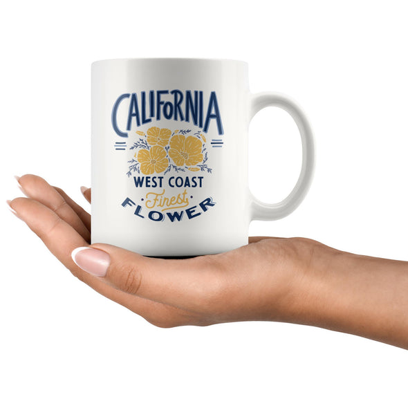 CA Finest Poppies Blue Ceramic Mug-CA LIMITED