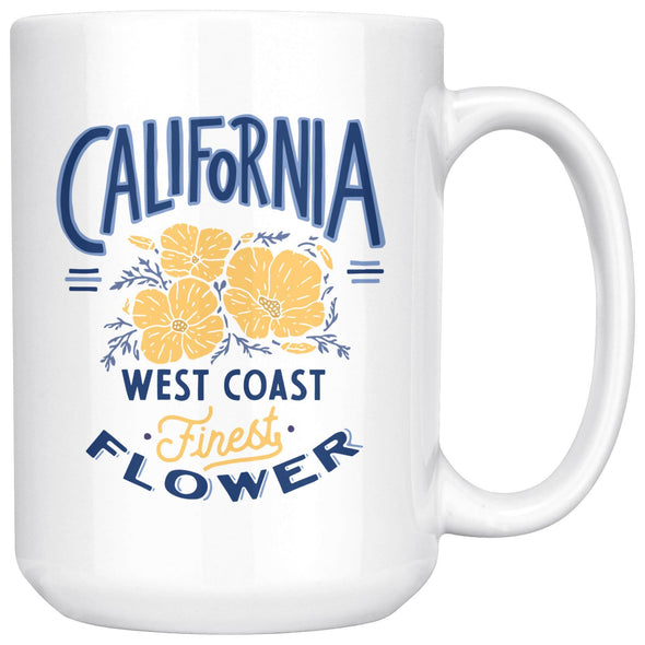 CA Finest Poppies Blue Ceramic Mug-CA LIMITED