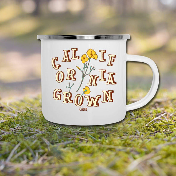 CA Grown Poppies Yellow Camper Mug-CA LIMITED