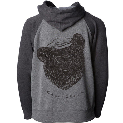 CA Sailor Bear Raglan Youth Zip Up Hoodie-CA LIMITED