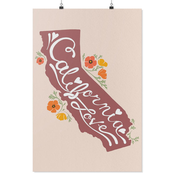 CA State Poppies Poster-CA LIMITED