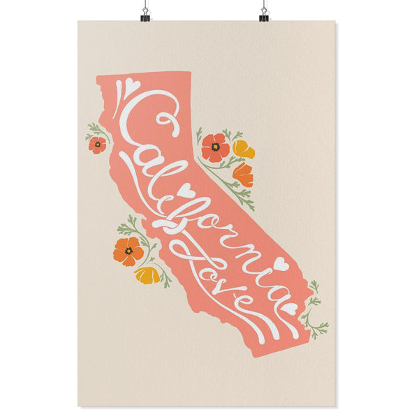 CA State Poppies Poster-CA LIMITED