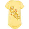 CA State With Poppies Baby Onesie-CA LIMITED