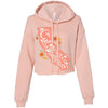 CA State With Poppies Cropped Hoodie-CA LIMITED