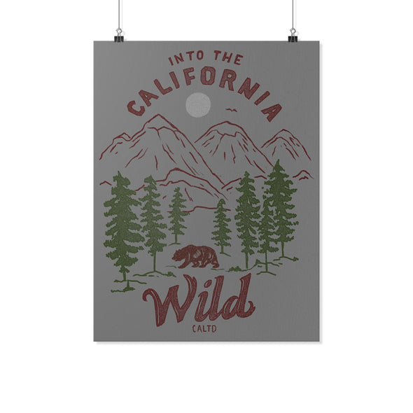 CA Wild Grey Poster-CA LIMITED