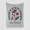 CA Wild Poppies Blanket-CA LIMITED