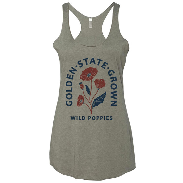 CA Wild Poppies Racerback Tank-CA LIMITED