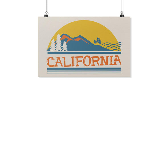 Cali Mountains Poster-CA LIMITED