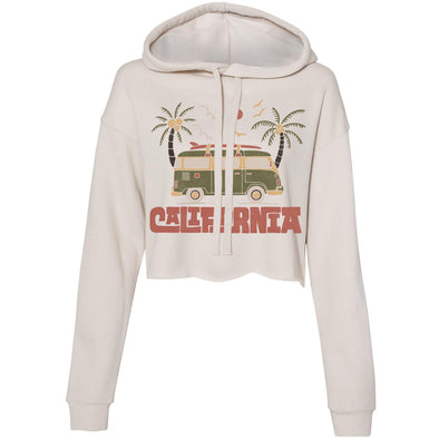 Cali Van Cropped Hoodie-CA LIMITED