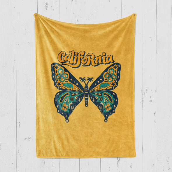 California Butterfly Blanket-CA LIMITED