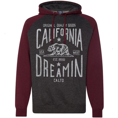 California Dreamin Raglan Hoodie-CA LIMITED