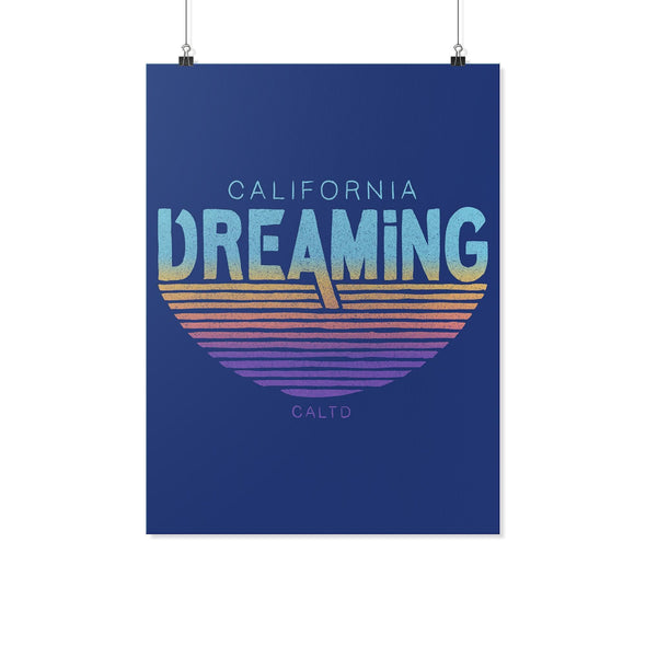 California Dreaming Blue Poster-CA LIMITED