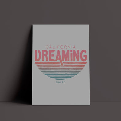 California Dreaming Grey Poster-CA LIMITED