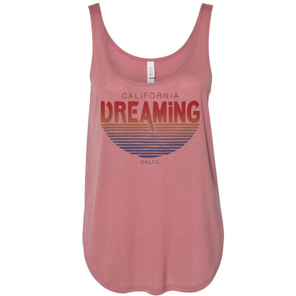 California Dreaming Side Slit Tank-CA LIMITED