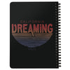 California Dreaming Stripes Black Spiral Notebook-CA LIMITED