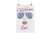 California Girl Glasses White Poster-CA LIMITED