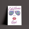 California Girl Glasses White Poster-CA LIMITED