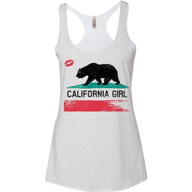 California Girl Heather Racerback Tank-CA LIMITED