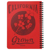 California Grown Circle Red Spiral Notebook-CA LIMITED