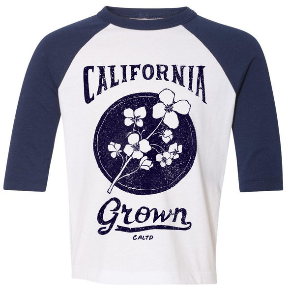 California Grown Circle Toddler Baseball Tee-CA LIMITED