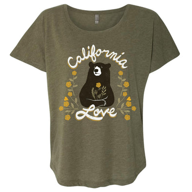 California Love Bear green dolman-CA LIMITED