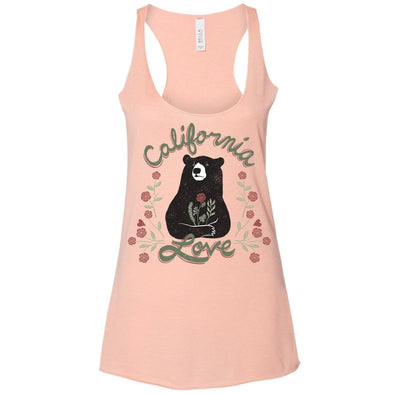 California Love Bear peach tank-CA LIMITED