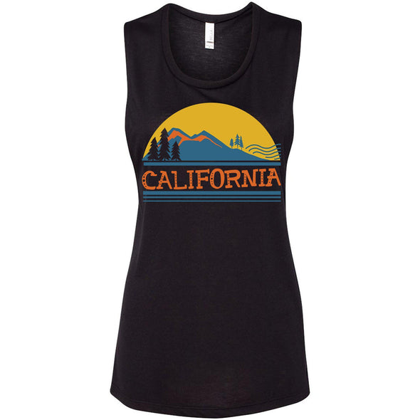 California Mountains Muscle Tank-CA LIMITED