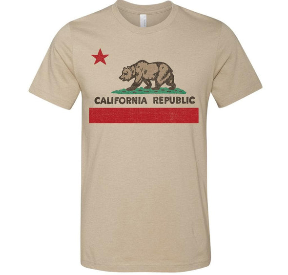 California Republic State Flag Tee-CA LIMITED