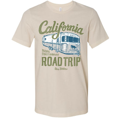 California Roadtrip tan tee-CA LIMITED