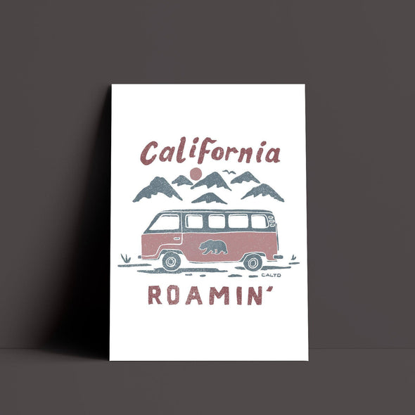 California Roamin' White Poster-CA LIMITED