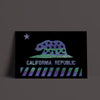 California Star Flag Black Poster-CA LIMITED