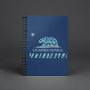 California Star Flag Blue Spiral Notebook-CA LIMITED