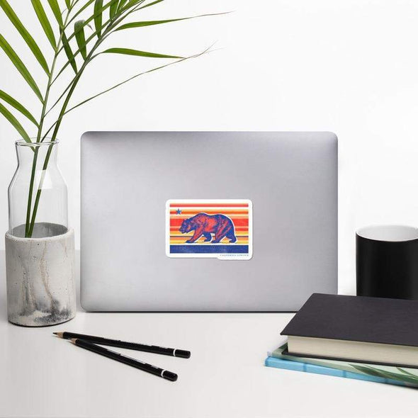 California Sunset Bear Decal-CA LIMITED