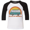 California Surf Van Toddler Baseball Tee-CA LIMITED