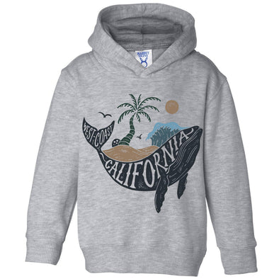 California Whale Toddlers Hoodie-CA LIMITED