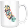 Calimap Flower Ceramic Mug-CA LIMITED