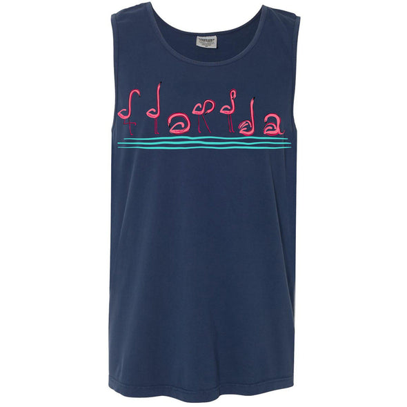 Curvy Flamingos FL Men's Tank-CA LIMITED